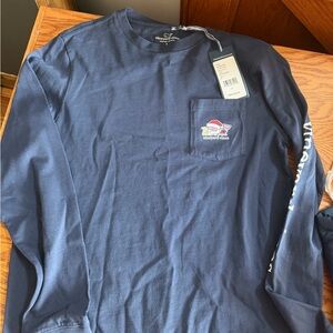 Vineyard Vines Men's Navy Long Sleeve Tee